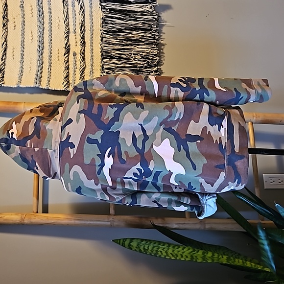 Polo Ralph Lauren Womens Green Pink Camo Spellout 1992 Hoodie Sweatshirt Small - Picture 5 of 8